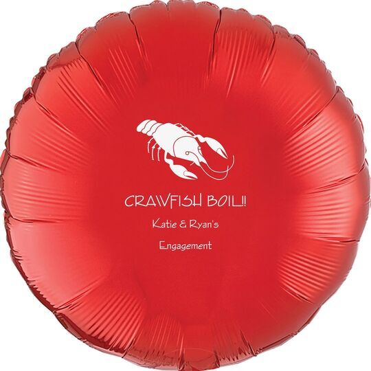 Crawfish Mylar Balloons